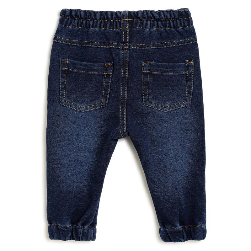 Boys Dark Blue Long Knitted Trousers image number null